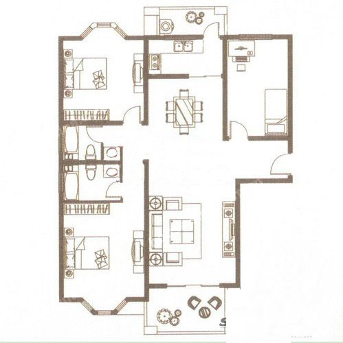 3室2廳2衛(wèi)143.97㎡